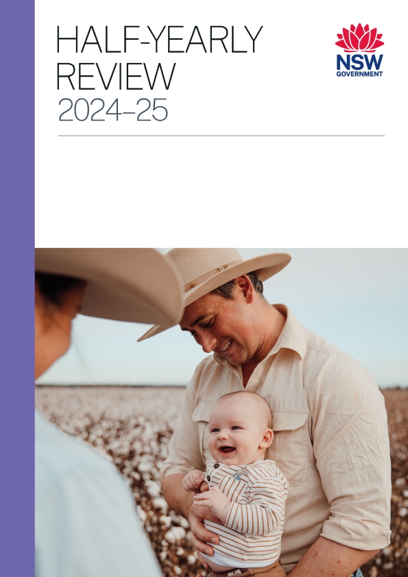 Cover of NSW Budget 2024-25 Half-Yearly Review